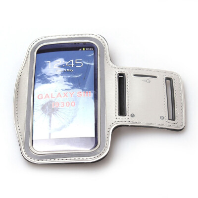 

Gray Premium Running Sports Gym Armband Case For For Samsung Galaxy i9300