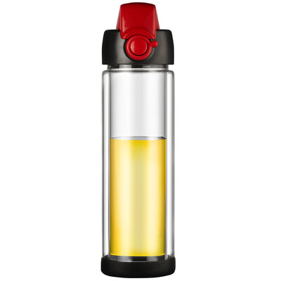 

[Супермаркет] Jingdong чай чай стекло сетка портативный офис Lvzhu lvzhu 380ml двухслойной анти-горячее тепло с голубой B657