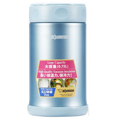 

Like printing ZO JIRUSHI 750ml stainless steel vacuum insulation bake pot lunch lunch box SW-FCE75-AB light blue
