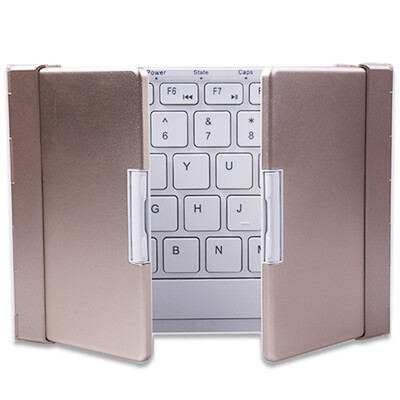 

BOW HB099 Wireless Bluetooth USB Cable Triangle Keyboard White