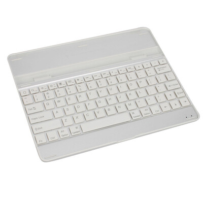 

Wireless Bluetooth White Aluminum Case Cover Keyboard Keypad For Google iPad23