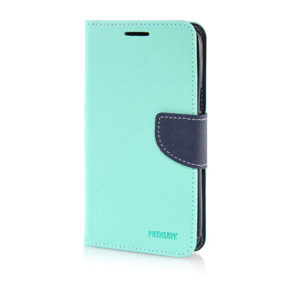 

MOONCASE Leather Side Flip Wallet Card Slot Pouch Stand ЧЕХОЛ ДЛЯ Samsung Galaxy Grand 3 / Grand Max G7200 Azure