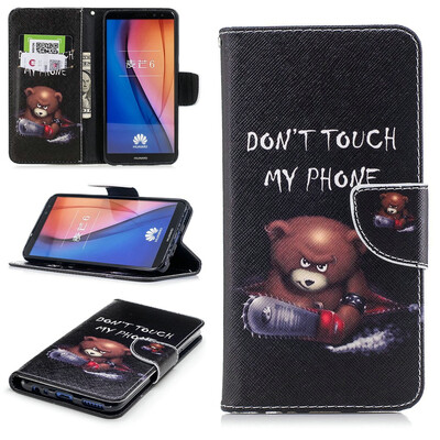 

BEFOSPEY Painting PU LeatherSoft TPU Card Slot Stand Wallet Case For Huawei Mate 10 Lite59"2017