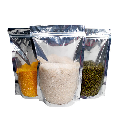 

Shan Shi Li SexeMara aluminum foil transparent self-supporting food ziplock bag sealed dense bag snack bag waterproof moisture-proof sealed pocket fresh plastic storage bag 1522cm 50
