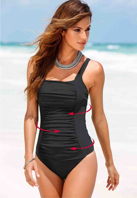 

2018 New One Piece Swimsuit Women Plus Size Swimwear Large Size Vintage Retro Padded Beach Bathing Suits Swim Wear 4XL