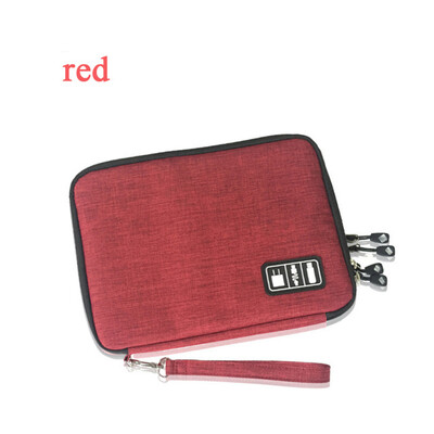 

luluhut waterproof Ipad organizer USB data cable earphone wire pen power bank travel storage bag kit case digital gadget devices