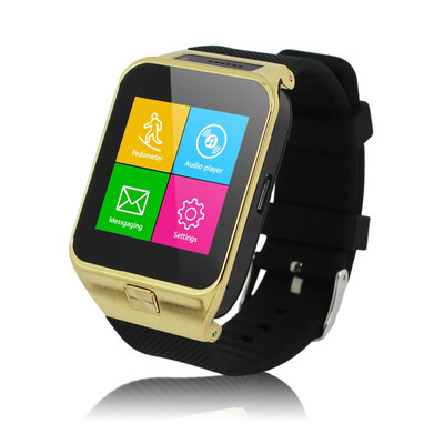 

Elegance Dual Mode Smart Watch Bluetooth Mode & SIM Card Mode with Camera Pedometer Music Player Stop Watch Compatible with iPhone Samsung HTC & other Android Smartphone