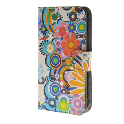 

MOONCASE Flower style Leather Wallet Flip Card Slot Stand Pouch чехол для Samsung Galaxy Xcover 3 SM-G388F A01