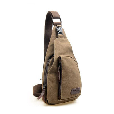 

Мужчины Холст Ретро сумка Messenger плеча Sling Военная Crossbody Грудь Сумки
