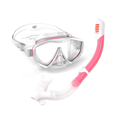 

WaterTime Razor дети мальчики и девочки подводное плавание Sambo молодежное оборудование очки дышащая трубка костюм розовый