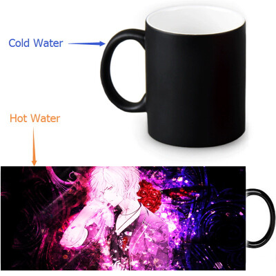 

DIABOLIK LOVERS 350ml12oz Heat Reveal Mug Color Change Coffee Cup Sensitive Morphing Mugs Magic Mug Milk Tea Cups