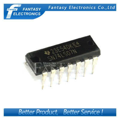 

50PCS SN74LS07N DIP14 SN74LS07 DIP 74LS07N 74LS07 new and original IC free shipping