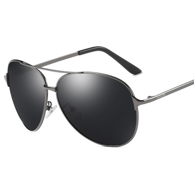 

Molong big box sunglasses mens trend polarized sunglasses driving sunglasses fashion frog mirror 8009 gun frame black gray piece