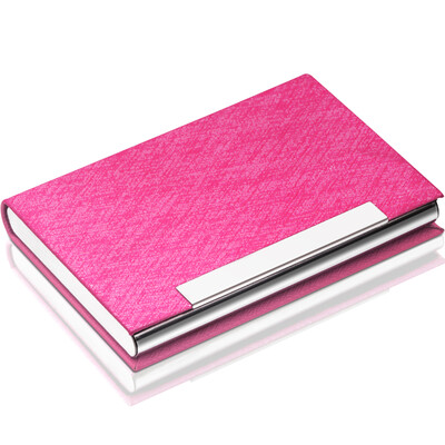 

Excellent (UHOO) 6606 business card holder romantic powder silk grain 1 / box large capacity card case