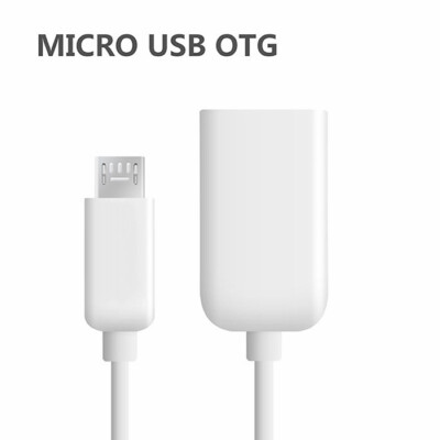 

Micro USB Male To USB 20 Female For Samsung OTG Adapter Cable White HTC