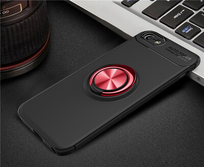 

Iphone 55S Luxury Metal Ring Magnetic Bracket Shockproof Cooling TPU Phone Case