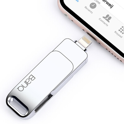 

Banq A90 Apple mobile phone U disk 128GB LightningMicroUSB30 Apple Android three-in-one mobile phone computer multi-function metal U disk