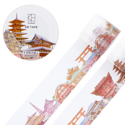 

Kinbor handbook wide version&paper tape 45mm10m hand book sticker building decoration tape Yamato city DTB64125