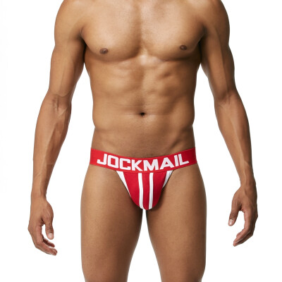 

JOCKMAIL Mens Underwear Thongs Cotton Double Thongs Sexy Underwear GAY