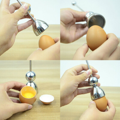 

Stainless Steel Egg Topper Shell Cutter Opener Boiled Raw Egg Open Kitchen Tool