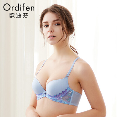 

Ou Difens chest is thin&thick&detachable gathers to collect the breast milk sexy underwear XB7106 refreshing blue 3680A