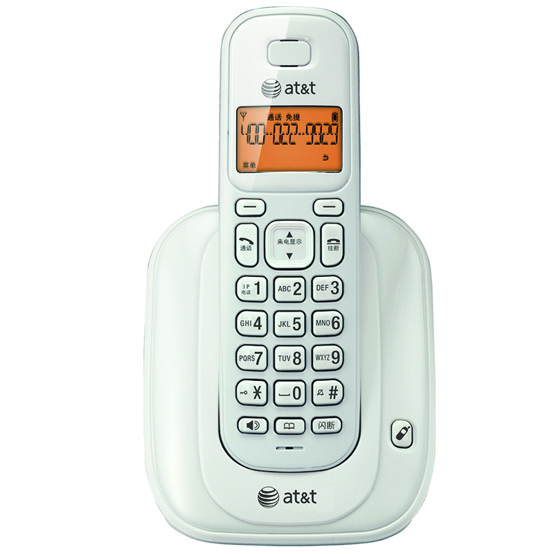

AT & T EL31109W модернизированная цифровая беспроводная телефонная базовая машина автономная громкая связь подсветка Китайский резервный домашний офис фиксированный беспроводной телефон белый