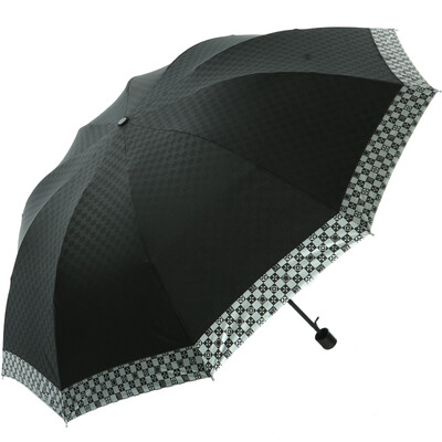 

Парксон зонтик, чтобы увеличить Англию твердого цвета край соответствующего пледа зонтик зонтик 5305D тиснение черного бизнес зонтик