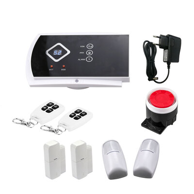 

99 wireless&2 zones wired alarm system gsmc ISO SECURITY &Android App support free shipping