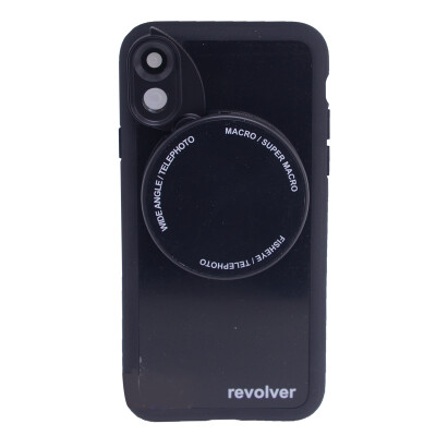 

Ztylus iphoneX Специальный двухцветный широкоугольный макрос Fisheye 6-в-1 Apple Phone Lens Set Bright Black