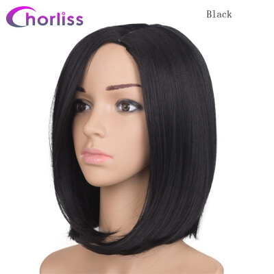 

Chorliss 10inches Black T Burgundy Ombre Synthetic Wigs High Temperature Fiber Bob Blonde Wig Short Straight Womens Wigs