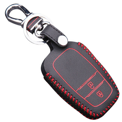 

Huashi Toyota Highlander key bag hand sewing smart two-button black special steam key set keychain