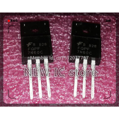 

Free shipping 10pcs/lot FQPF7N60C 7N60C FSC Voltage Regulator TO-220F