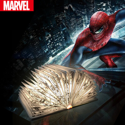 

MARVEL Captain America Creative Book Lamp USB Charging DuPont Paper Retro Style Creative Gift Home Ambient Light