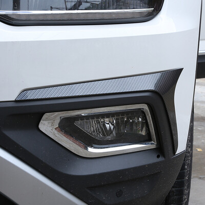 

Nila NIRA is specially used for Volkswagen Touring front fog lights decorative frame bright strips on the outer decoration modified decorative patch fog lamp cover patch carbon fiber pattern road - front fog light eyebrow