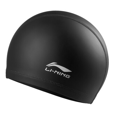 

Li Ning LI-NING мужчин и женщин плавательных крышек PU покрытие длинные волосы водонепроницаемый плавательные крышки ухо защиты не le голову LSJL856 черный
