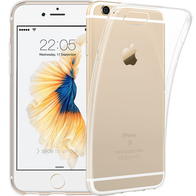 

ESR iPhone6 ​​ 6s phone case protective cover 47 inch Apple 6 6s light&transparent soft shell first color zero sense series gel white