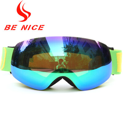 

Be Nice Brand Outdoor для детей с лыжными очками со съемным двойным слоем с противоскользящим двойным объективом Лыжи для лыж и сноубордов Snow-4700