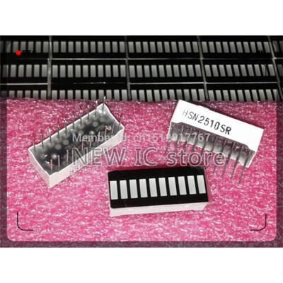 

200pcs/lot 10 grid digital segment LED light bar 10 flat tube of super bright red light ten cell surface flat tube