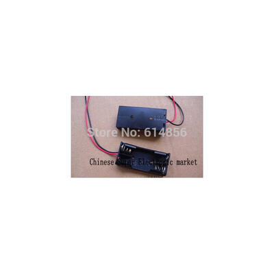

10PCS 2 AA 3A Battery 3V Holder Box Case with 5.5