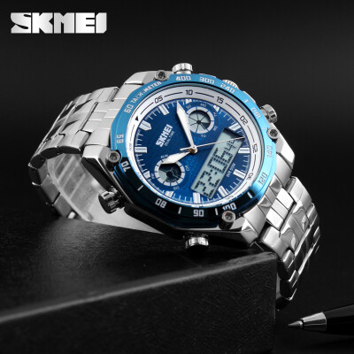 

Men Sport Watch Fashion Military Dual Time Zones Analog Digital Alarm Stopwatch Waterproof Wrist Watch