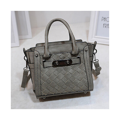 

2016 fashion trend women leather handbag woven spin lock bag handbag high quality shoulder bag ladies messenger bags