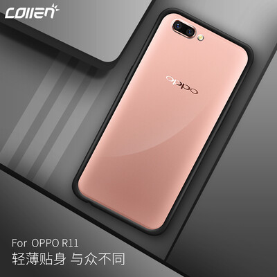 

Collen OPPO R11 Mobile Shell Cover R11 Упакованный полный корпус Soft Crystal Clear Black