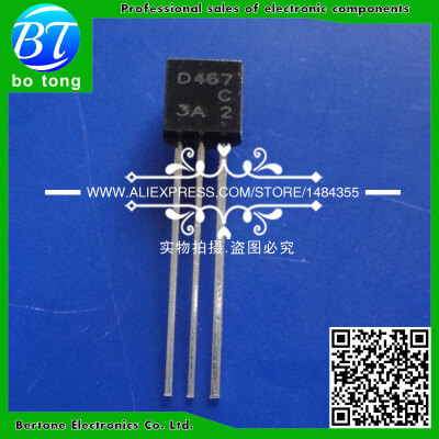 

Free Shipping 50pcslot 2SD467 D467C TO-92 Transistor