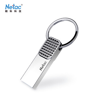

Netac U276 32G USB30 Full Metal Creative Car Key Ring Mini Encrypted Starlight U Disk Waterproof Flash Drive Silver