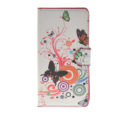 

MOONCASE Butterfly style Leather Side Flip Wallet Card Slot Stand Pouch ЧЕХОЛ ДЛЯ Sony Xperia Z4