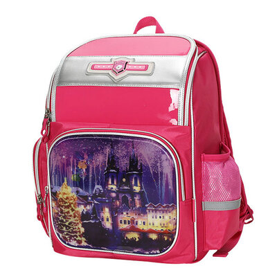 

Xiao Yang YANG childrens backpack 1 to 3 grade primary school bag fashion girl backpack Y2667 rose red