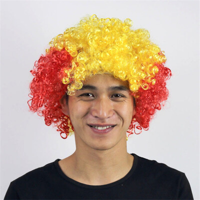 

National Flag Wig Football World Cup Flag Wig Headgear For Soccer Football Fans