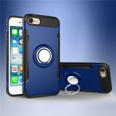 

Apple Iphone 66S Armor Car Magnetic Suction Ring Bracket Silicon TPU Hard PC Phone Case