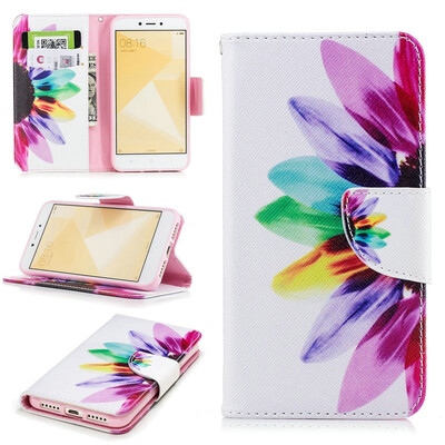 

BEFOSPEY Painting PU LeatherSoft TPU Card Slot Stand Wallet Case For Xiaomi Redmi 4X50"2017
