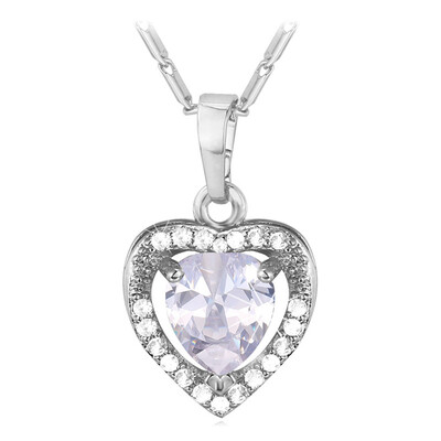 

U7 Love Heart Necklace Women Jewelry Valentines Gift 18K Gold/Platinum Plated AAA Cubic Zirconia Necklace Pendant Wholesale